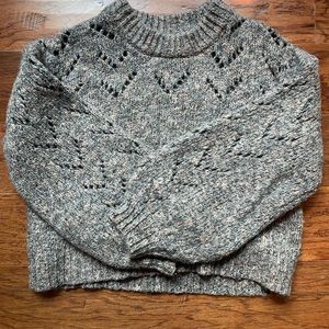 Madewell cropped chunky sweater